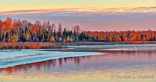 Freezing Rideau Canal At Sunrise_P1220617-8.jpg - Photographed along the Rideau Canal Waterway at Smiths Falls, Ontario, Canada.